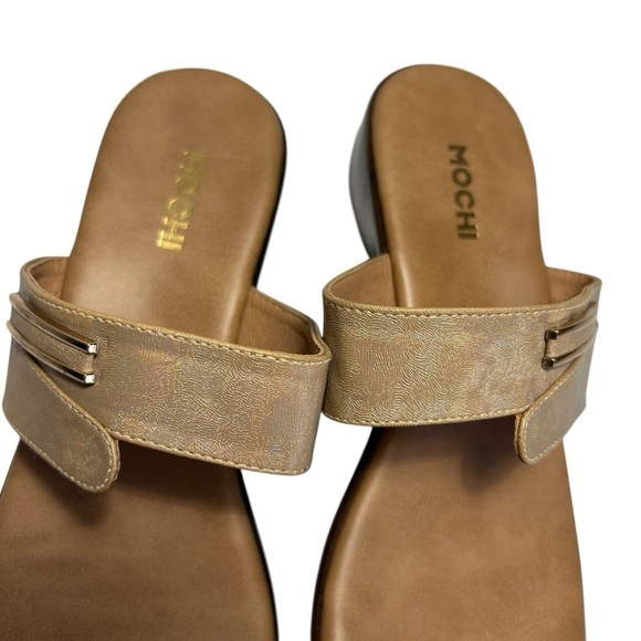 MOCHI Golden Toe Sandals Sz 38 - Picture 5 of 10